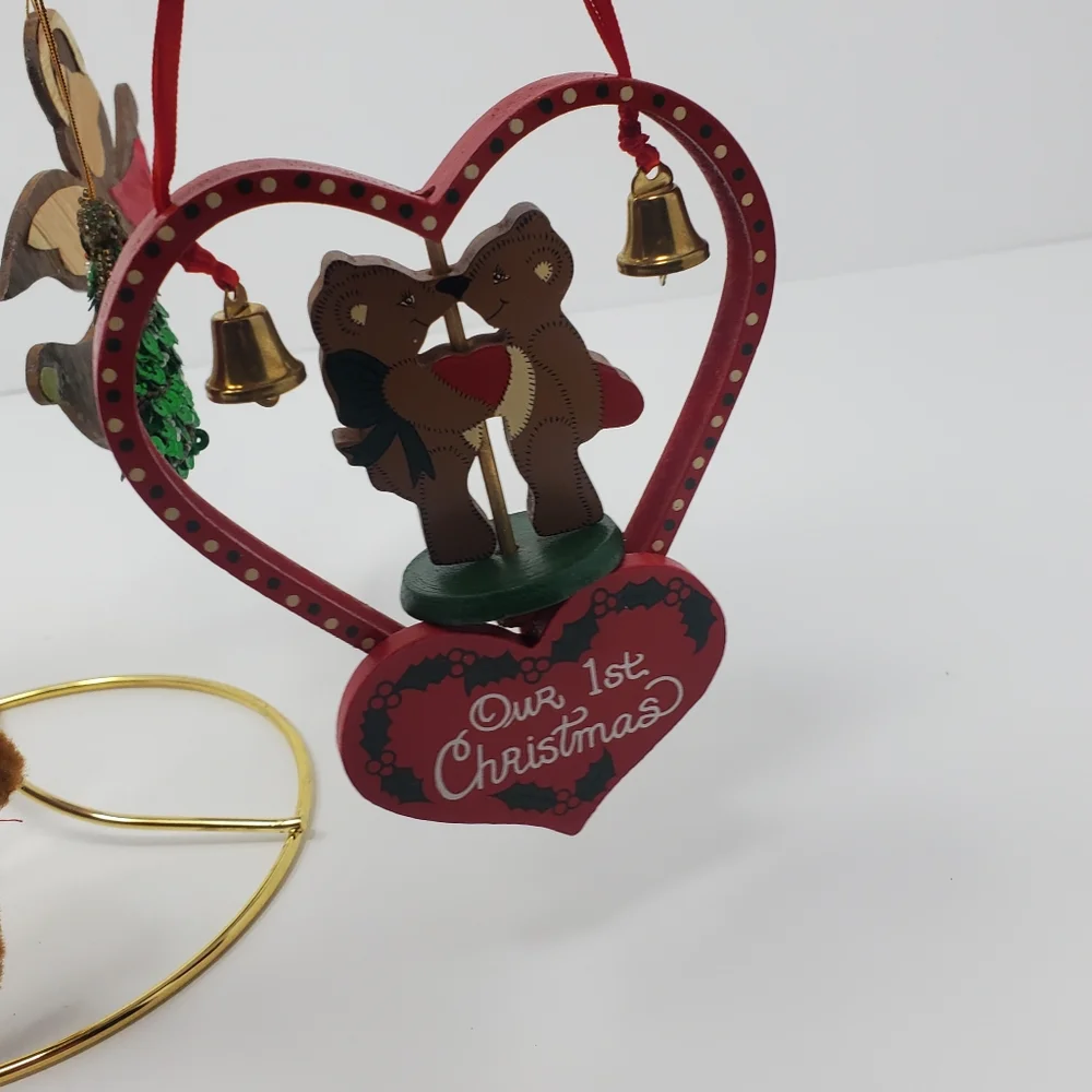 Vintage 90s set of 6 Pc lot of Christmas / Xmas tree ornaments Babys Fir…